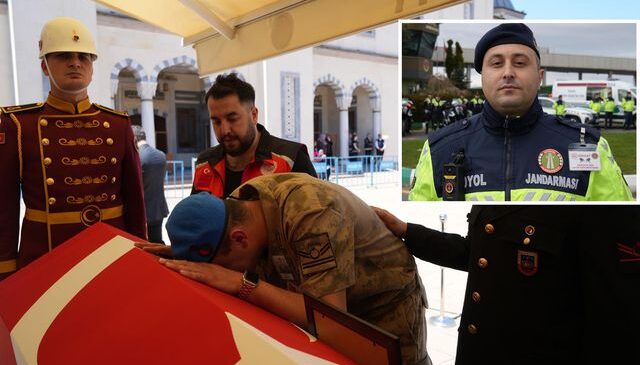 Görevi başında şehit düşen Yusuf Ergün, ebediyete uğurlandı