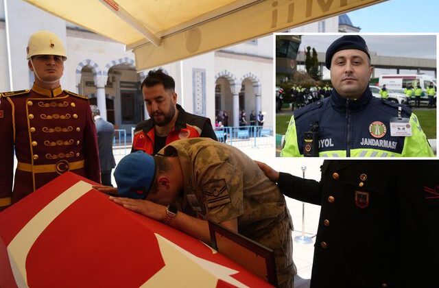 Görevi başında şehit düşen Yusuf Ergün, ebediyete uğurlandı