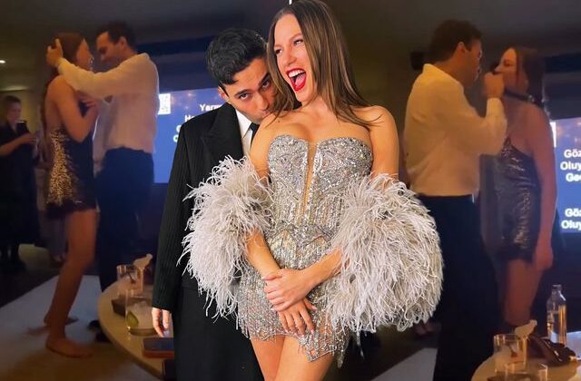Serenay Sarıkaya ve Mert Demir aşk dolu danslarıyla romantizmin dibine vurdu