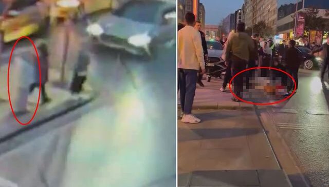 Şişli’de Mısırlı turistin hayatını kaybettiği kaza kamerada