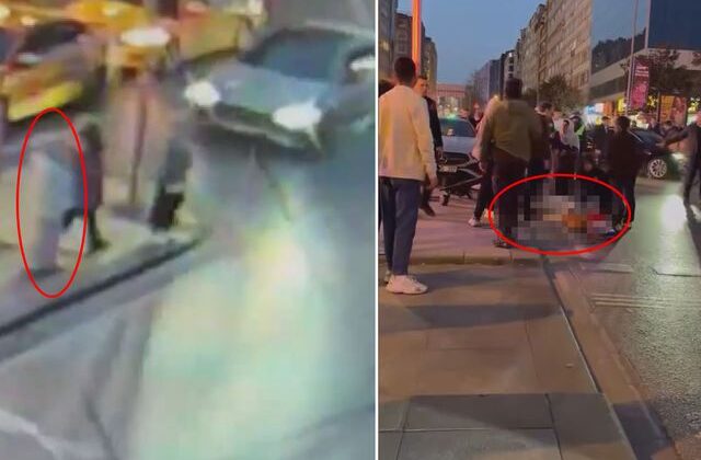 Şişli’de Mısırlı turistin hayatını kaybettiği kaza kamerada