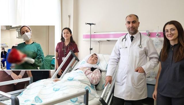 Sivas’ta sıra dışı ameliyat: Hastanın vücudundan 7.5 kiloluk kitle çıkarıldı