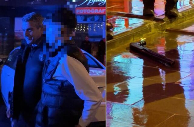 Sokakta tüfekle dolaşan çocuk, kovalamaca sonucu yakalandı