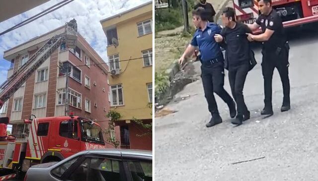 Sultangazi’de annesini rehin alan genç ağabeyinin ihbarıyla yakalandı