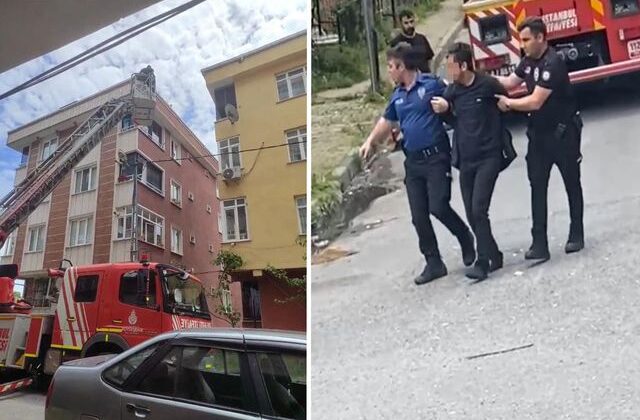 Sultangazi’de annesini rehin alan genç ağabeyinin ihbarıyla yakalandı