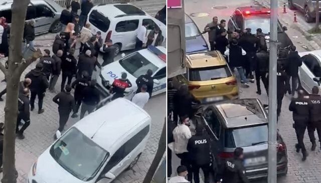 Kavgaya aileler dahil oldu, ortalık savaş alanına döndü