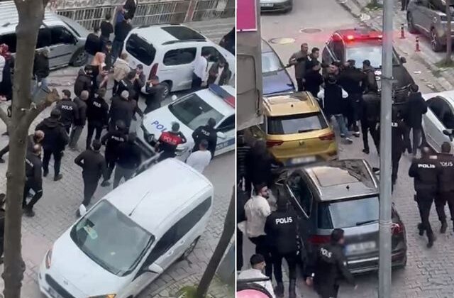 Kavgaya aileler dahil oldu, ortalık savaş alanına döndü