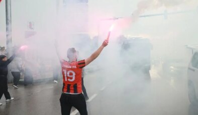 Süper Lig’e yükselen Çorum FK, kentte coşkuyla karşılandı