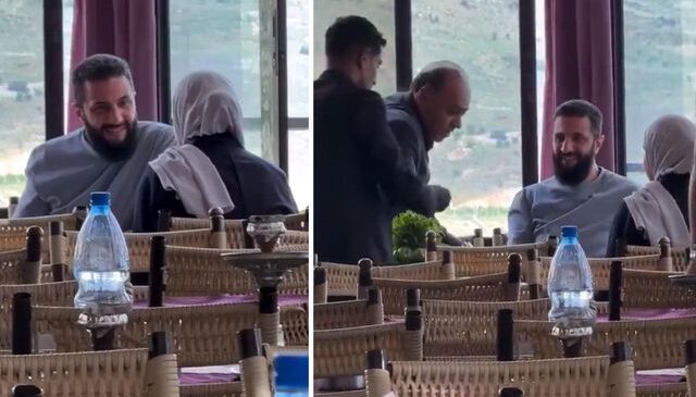 Suriye Cumhurbaşkanı Şara, eşiyle birlikte bir restoranda kahve içerken görüntülendi