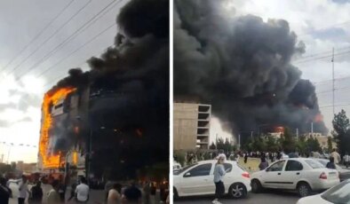 Tahran’da alışveriş merkezinde çıkan yangında 8 kişi hayatını kaybetti