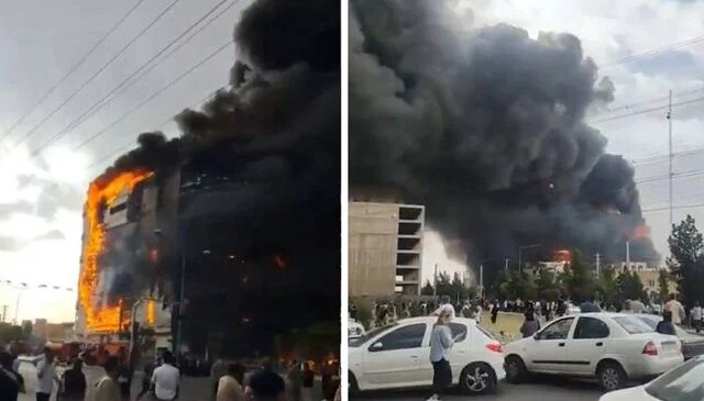 Tahran’da alışveriş merkezinde çıkan yangında 8 kişi hayatını kaybetti