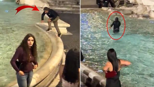 Tarihi çeşmeye atlayan turiste 27 bin lira para cezası kesildi