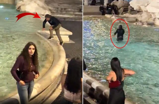 Tarihi çeşmeye atlayan turiste 27 bin lira para cezası kesildi