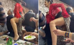 Tekirdağ’daki düğünde renkli anlar! Eğlencenin dozu her dakika arttı
