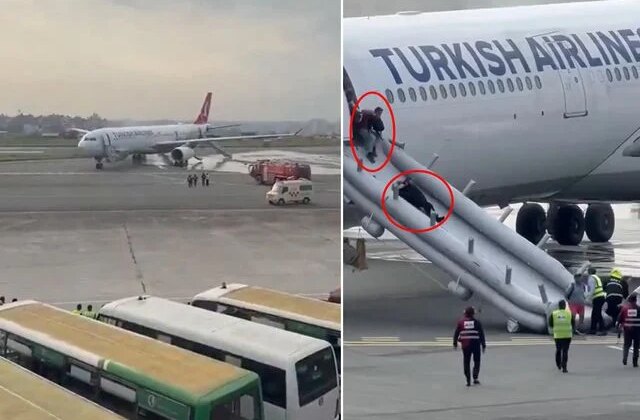 THY uçağında yangın paniği! Yolcular acil çıkışlardan tahliye edildi