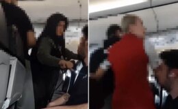 THY uçağında yolcu herkesin içinde tuvaletini yaptı