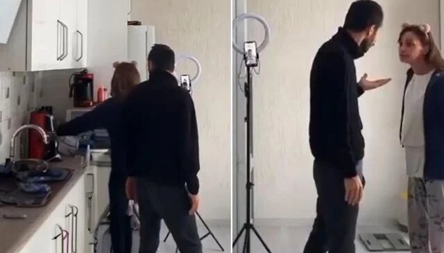 TikTok rezaletleri bitmiyor! Canlı yayın sırasında eşini darbetti