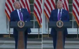 Trump’ın korku dolu anları! Kuşu dron sanınca büyük panik yaşadı