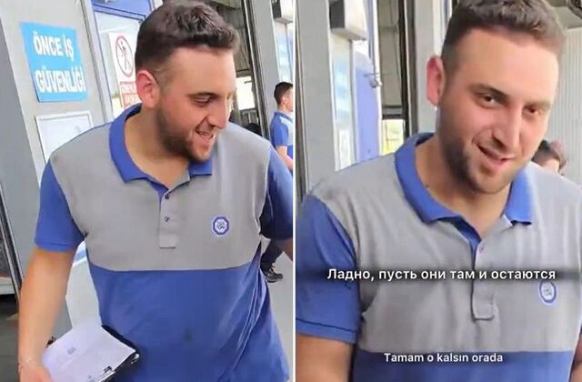 TÜVTÜRK personeliyle dalga geçmek isteyen Rus kadın, ters köşe oldu