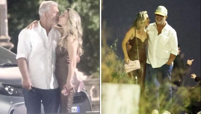 Ünlü oyuncu, kendisinden 26 yaş küçük İtalyan modelle öpüşürken görüntülendi