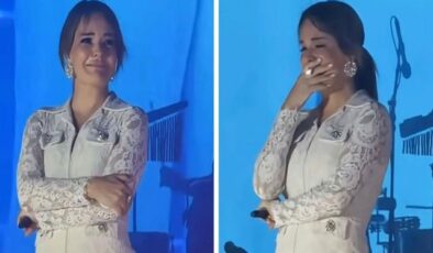 Ünlü şarkıcı Bengü, sahnede hıçkıra hıçkıra ağladı