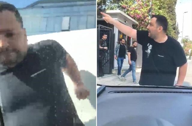 Önünü kestiği araca saldırdı, “Karakola gel” diye bağırdı