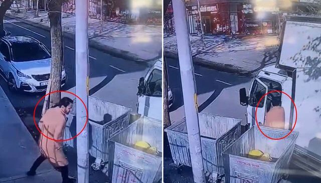 Yaptığı rezilliği kimse görmüyor sandı ama kamera kayıttaydı