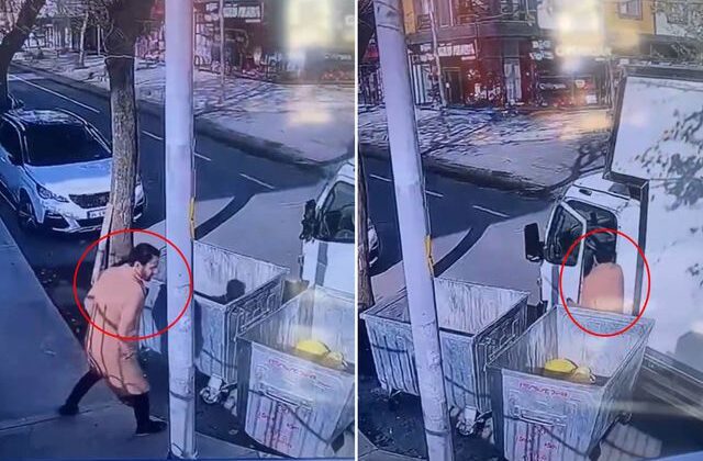 Yaptığı rezilliği kimse görmüyor sandı ama kamera kayıttaydı