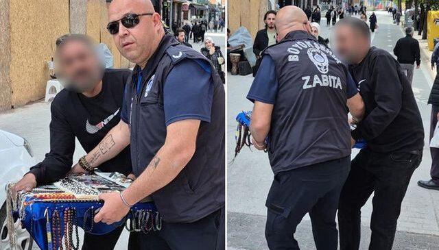 Zabıtaya yakalanan seyyar satıcının zor anları: Gariban gördünüz diye…