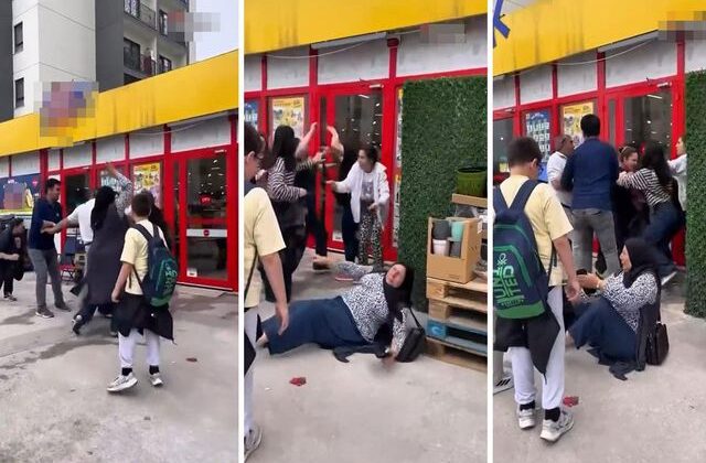 Zincir market çalışanı ile müşteri arasında kavga