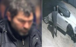 Lüks otomobilin servet değerindeki altın amblemini çaldı, savunması pes dedirtti