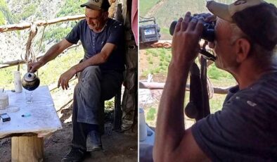 40 yıldır yaylada tek başına yaşıyor! Geceleri ayı ve kurt nöbeti tutuyor