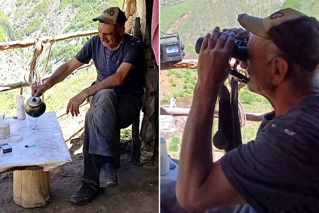 40 yıldır yaylada tek başına yaşıyor! Geceleri ayı ve kurt nöbeti tutuyor