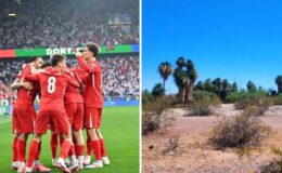 Arizona 40 derece! Bizim Çocuklar resmen yanıyor