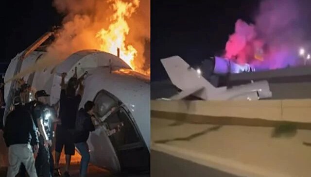 Texas’ta facia! Küçük uçak otobana düştü: 6 kişiden biri yaşamını yitirdi