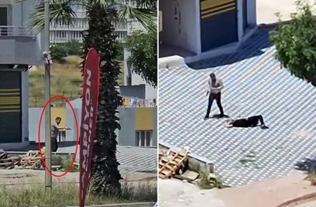 Emekli polisin oğlunu öldürdüğü anlar ortaya çıktı! Şarjör bitene kadar ateş etti