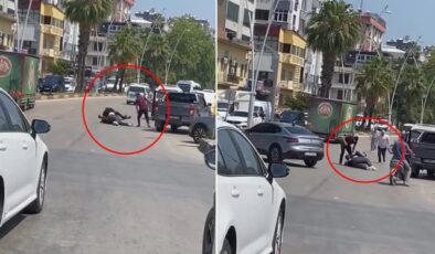Trafikte dehşet! Pompalı tüfekle yol kesip sürücüyü darbettiler