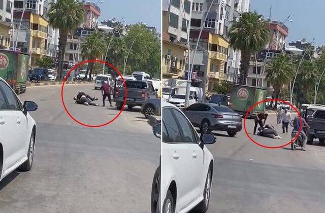 Trafikte dehşet! Pompalı tüfekle yol kesip sürücüyü darbettiler