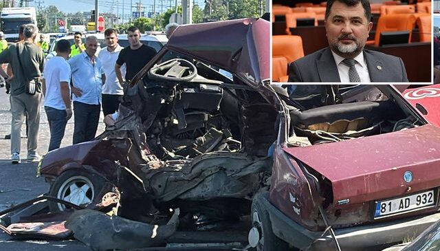 AK Parti Düzce Milletvekili Ercan Öztürk kaza yaptı: 1 ölü, 2 yaralı