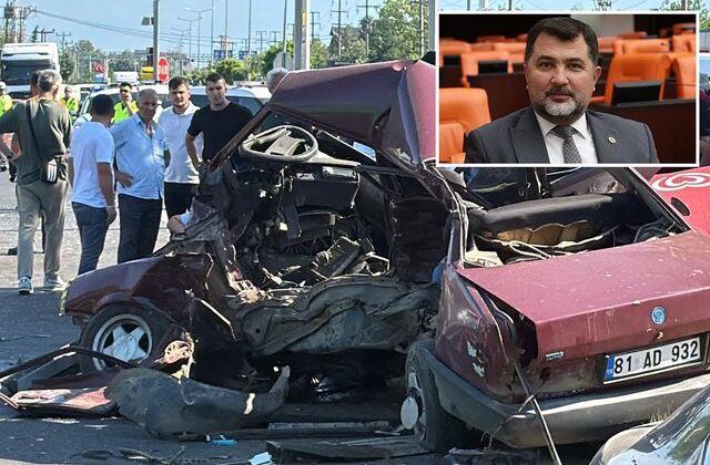 AK Parti Düzce Milletvekili Ercan Öztürk kaza yaptı: 1 ölü, 2 yaralı