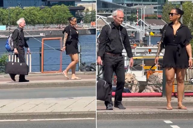Amsterdam’da olay görüntü! Tasma takıp sokak boyunca gezdirdi