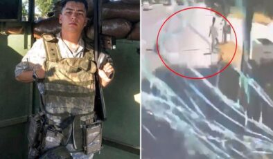 20 yaşındaki askerin acı sonu: Kahreden anlar anbean kamerada