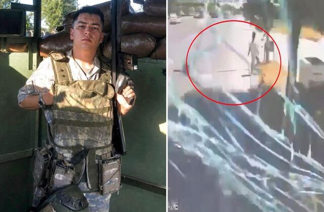 20 yaşındaki askerin acı sonu: Kahreden anlar anbean kamerada