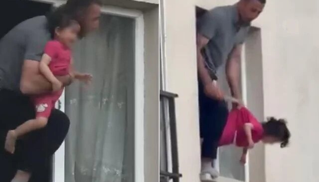 3 yaşındaki kızını rehin alan baba vurularak etkisiz hale getirildi