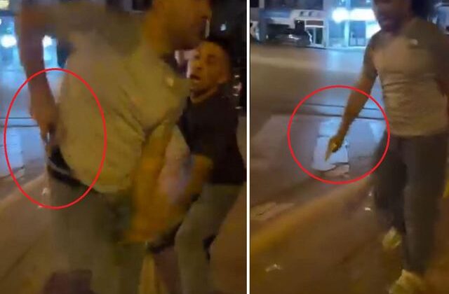 Dehşetin kaynağı bir polis memuru: Silahını çekip vatandaşlara tehditler savurdu