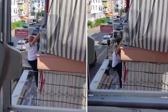 Antalya'da Balkon Mahsur Kalma ve Kurtarma