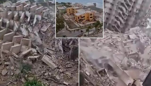Art arda 2 deprem ülkeyi yerle bir etti! Görüntüdeki çığlıklar yürek dağladı