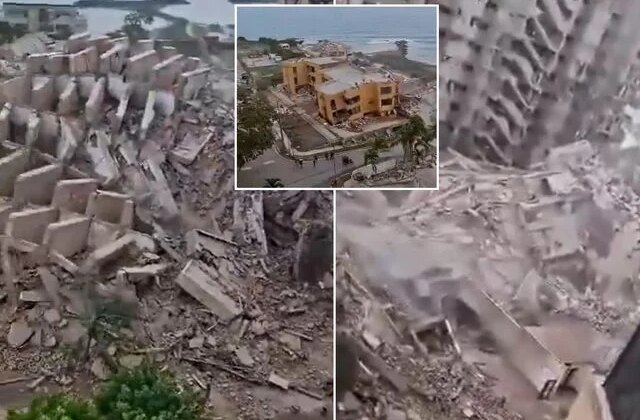 Art arda 2 deprem ülkeyi yerle bir etti! Görüntüdeki çığlıklar yürek dağladı