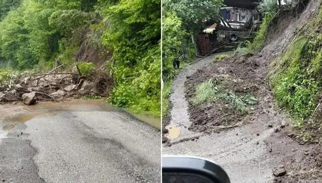 Artvin’de sağanak sonrası dereler taştı