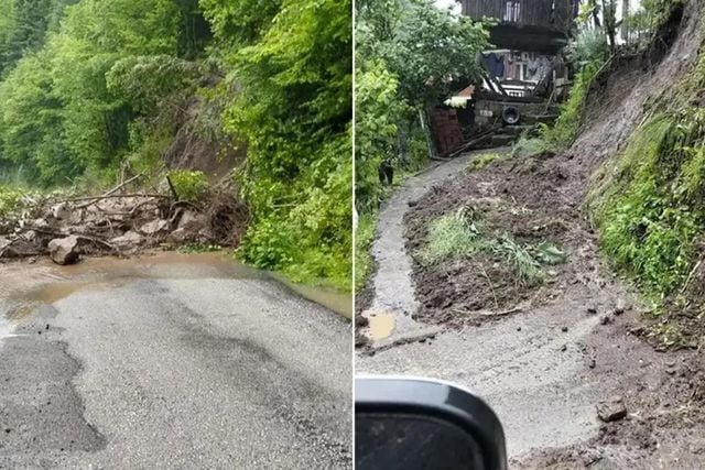 Artvin’de sağanak sonrası dereler taştı